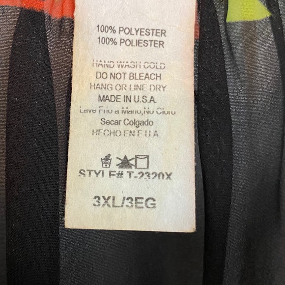 Aztec Sheer Top 💜💚 - Picture 3 of 3